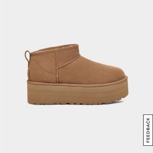 Ugg Classic Ultra Mini Platform in Chestnut! Size 7!